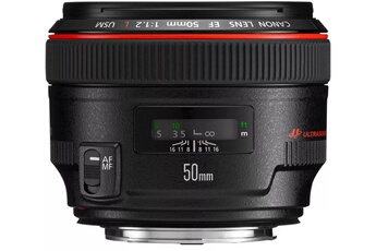 EF 50mm F/1.2 L USM Bon état - Canon reconditionné disponible sur Darty