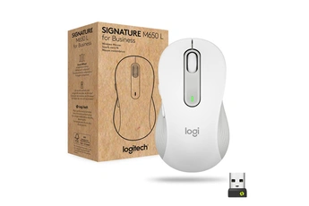 Signature M650 pour les entreprises - Souris - sans fil - 2.4 GHz, Bluetooth - récepteur USB Logitech Logi Bolt - blanc cassé - Bon état Logitech sur Darty
