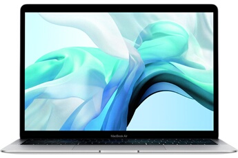 Apple MacBook Air 13.3"" Modèle 2018 LED 128 Go SSD 8 Go RAM Intel Core i5 bicour à 1.6 GHz Argent Très bon état - Apple reconditionné disponible sur Darty