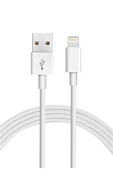 Câble long Chargeur rapide 2 mètres pour IPhone 14/ 13/12/11/X / XS / Max / XR / 8 / 7 / 6 / SE / 5- Rechargement Et Synchronisation ultra rapide Très bon état -  reconditionné disponible sur Darty