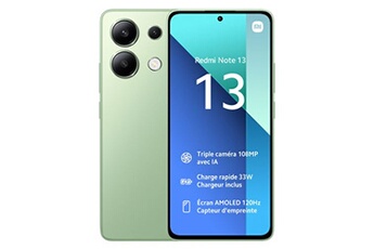 Redmi Note 13 256Go Vert État correct - Xiaomi reconditionné disponible sur Darty