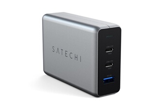 Chargeur Secteur 100W 2 ports USB-C + 1 port USB-A Gris Bon état - Satechi reconditionné disponible sur Darty