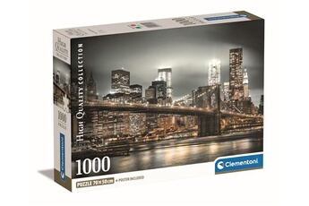 Puzzle Compact 1000 pièces New York Skyline Bon état - Clementoni reconditionné disponible sur Darty