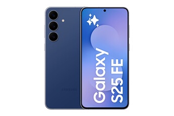Acheter Galaxy S25 FE 6,7"" 5G Nano SIM 128 Go Bleu nuit Bon état - 553,00 € Galaxy S25 FE 6,7"" 5G Nano SIM 128 Go Bleu nuit Bon état - Samsung reconditionné disponible sur Darty