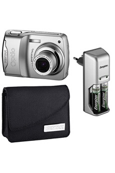 Optio E30 + kit chargeur + étui État correct - Pentax reconditionné disponible sur Darty