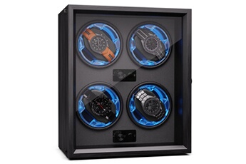 Brienz 4 remontoir de montre 4 montres 4 modes aspect bois éclairage Noir Bon état - Klarstein reconditionné disponible sur Darty