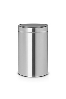 TOUCH BIN 40L MATT STEEL SILENT Bon état - Brabantia reconditionné disponible sur Darty