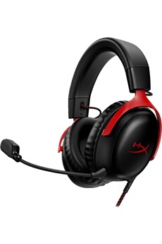Cloud III Noir et Rouge Très bon état - HyperX reconditionné disponible sur Darty