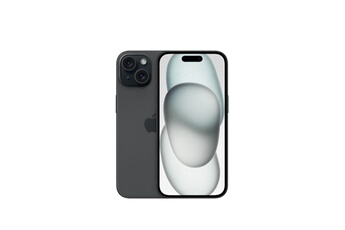 Smartphone iPhone 15 noir stockage 128 Go
