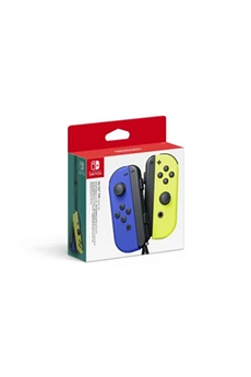 Paire de Manettes Joy-Con Switch Bleue et Jaune État correct - Nintendo reconditionné disponible sur Darty