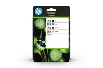 HP 953 Pack de 4 Cartouches d'Encre Noire, Cyan, Magenta et Jaune Authentiques (6ZC69AE) Bon état - Hewlett-Packard reconditionné disponible sur Darty