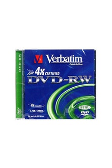 VERB DVD-RW 4,7GB/2X-4X/P 1 B.CRISTALE** Bon état - N/A (je n'ai pas trouvé de marque connue reconditionné disponible sur Darty