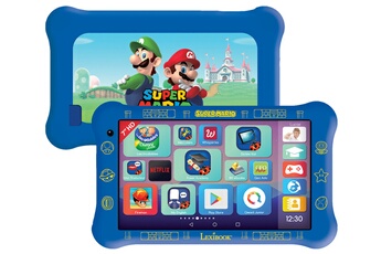 Tablette Lexibook 7"" avec pochette Super Mario (version FR) Bon état - Lexibook reconditionné disponible sur Darty