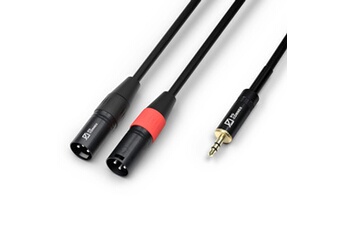 PD Connex Câble Audio 2x XLR Male/Jack 3,5mm - 6m Très bon état - N/A reconditionné disponible sur Darty