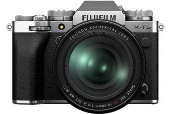 X-T5 SILVER + XF 16-80MM F/4 R OIS WR Bon état - Fujifilm reconditionné disponible sur Darty