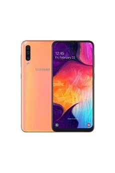 Galaxy A50 - 4G smartphone - double SIM - RAM 4 Go / Mémoire interne 128 Go - microSD slot - écran OEL - 6.4"" - 2340 x 1080 pixels - 3 x caméras Bon état - Samsung reconditionné disponible sur Darty