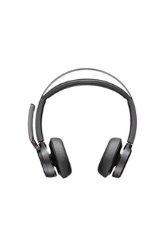 Poly Voyager Focus 2 UC - Micro-casque - sur-oreille - Bluetooth - sans fil, filaire - Suppresseur de bruit actif - USB-A via adaptateur Bluetooth - - Bon état Plantronics sur Darty