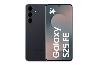 Galaxy S25 FE 6,7"" 5G Nano SIM 128 Go Noir absolu État correct - Samsung reconditionné disponible sur Darty