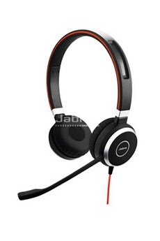 Micro-casque stéréo Evolve 40 MS Noir Très bon état - Jabra reconditionné disponible sur Darty