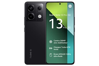 Redmi Note 13 Pro 5G 12 Go 512 Go Noir État correct - Xiaomi reconditionné disponible sur Darty