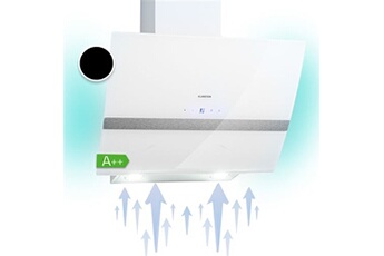 Hotte aspirante - Clara 60 - Hotte inclinée - 509m³/h - CEE A++ - 3 vitesses - Blanc Bon état - Klarstein reconditionné disponible sur Darty