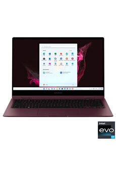 GALAXY BOOK2 PRO 360 15' BURGUNDY Bon état - Samsung reconditionné disponible sur Darty