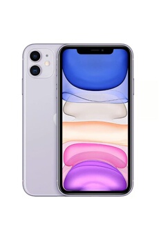 iPhone 11 6,1"" 128 Go Mauve Reconditionné avec BATTERIE NEUVE Bon état - Apple reconditionné disponible sur Darty