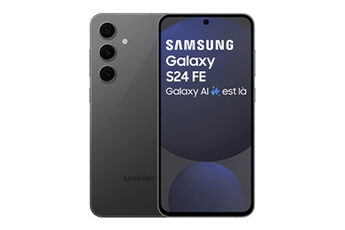 Galaxy S24 FE 5G 128 Go Graphite Bon état - Samsung reconditionné disponible sur Darty