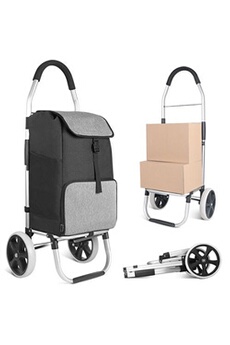 Chariot de Courses Pliable Caddie Course 41L à Grandes Roues Silencieuses, Cadre en Aluminium, Sac Imperméable avec Compartiment Isotherme, Poussette Bon état - Inateck reconditionné disponible sur Darty