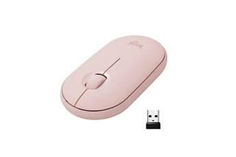 sans fil silencieuse PEBBLE M350 - Rose Bon état - Logitech reconditionné disponible sur Darty