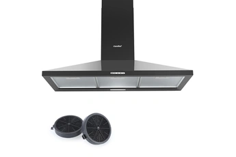 Hotte Aspirante de Cuisine 90cm - 400 m³/h - 2 Filtres à Charbon - 3 Vitesses-Recyclage ou Evacuation - LED - NOIR Bon état - Comfee reconditionné disponible sur Darty