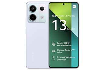 Redmi Note 13 Pro 5G 12 Go 512 Go Violet État correct - Xiaomi reconditionné disponible sur Darty
