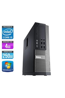 Unité centrale Optiplex 790 SFF - Noir - Intel Core i3-2120 / 3.30 GHz - RAM 4 Go - HDD 250 Go - DVDRW - Gigabit Ethernet - Windows 7 Professionnel État correct - Dell reconditionné disponible sur Darty