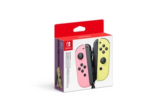 Acheter Paire de Manettes Joy-con Switch Rose pastel et Jaune pastel Bon état - 59,90 € Paire de Manettes Joy-con Switch Rose pastel et Jaune pastel Bon état - Nintendo reconditionné disponible sur Darty