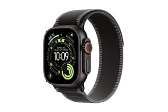Watch Ultra 3 GPS + Cellular 49mm Boitier en Titane Noir avec Boucle Trail Noir/Charbon - M/L