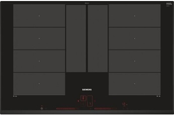 iQ700 EX851LYC1F - Table de cuisson à induction - 4 plaques de cuisson - Niche - largeur : 75 cm - profondeur : 49 cm - avec cadre biseauté - noir Bon état - Siemens reconditionné disponible sur Darty