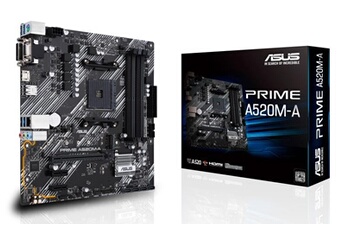 PRIME A520M-A II/CSM micro ATX Socket AM4 Chipset AMD A520 Bon état - Asus reconditionné disponible sur Darty
