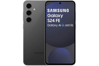 Smartphone Galaxy S24 FE 128 Go Graphite (Import UE) État correct - Samsung reconditionné disponible sur Darty