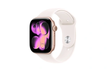 Watch Series 11 GPS 46mm Boitier en Aluminium Or Rose avec Bracelet Sport Rose Tendre - S/M Bon état - Apple reconditionné disponible sur Darty