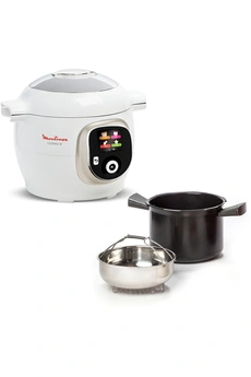 COOKEO+ MULTICUISEUR INTELLIGENT 6 PROGRAMMES, 180 RECETTES 6L BLANC CE85BA10 Très bon état - Moulinex reconditionné disponible sur Darty