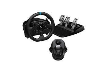 Acheter Ensemble G923 SE Racing volant et pédalier de course G923 pour PS5 PS4 et PC + levier de vitesse Driving Force Noir Bon état - 329,95 € Ensemble G923 SE Racing volant et pédalier de course G923 pour PS5 PS4 et PC + levier de vitesse Driving Force Noir Bon état - Logitech reconditionné disponible sur Darty