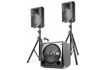 VX800BT - Système Triphonique 2.1, Caisson de Basse 800W, BT/USB/SD/AUX Bon état - Vonyx reconditionné disponible sur Darty