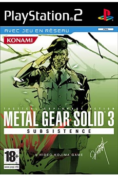 Acheter Metal Gear Solid 3 - Subsistence Bon état - 44,95 € Metal Gear Solid 3 - Subsistence Bon état - N/A reconditionné disponible sur Darty