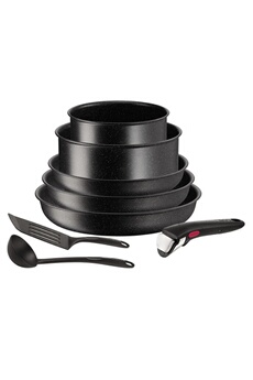 Acheter Ingenio Darkstone 8 pièces L3997812 Noir Bon état - 48,99 € Ingenio Darkstone 8 pièces L3997812 Noir Bon état - Tefal reconditionné disponible sur Darty