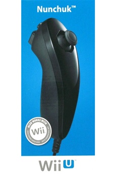 WII U MANETTE NUNCHUCK NOIRE Très bon état - Nintendo reconditionné disponible sur Darty