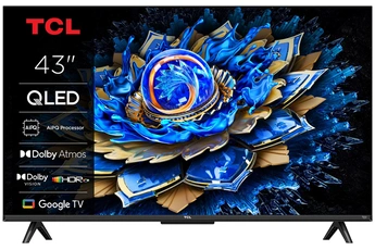 Téléviseur 43T69C QLED 4K Ultra HD 43 pouces Smart TV Google TV Bon état - TCL reconditionné disponible sur Darty