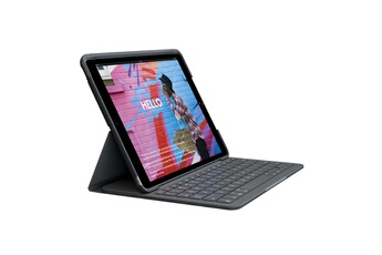Etui clavier Slim Folio pour iPad 9ème génération, 8ème génération et 7ème génération sans fil Noir Bon état - Logitech reconditionné disponible sur Darty