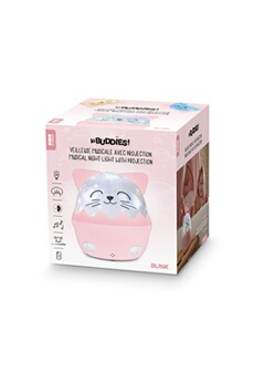 Veilleuse musicale sans fil avec projection Chat Mia Blanc et Rose Bon état - Bigben Interactive reconditionné disponible sur Darty