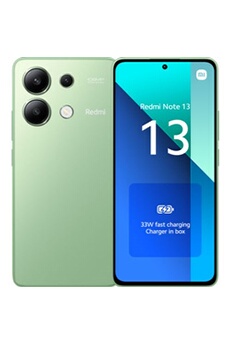 REDMI NOTE 13 4G 6GB RAM 128GB ROM - MINT GREEN Très bon état - Xiaomi reconditionné disponible sur Darty