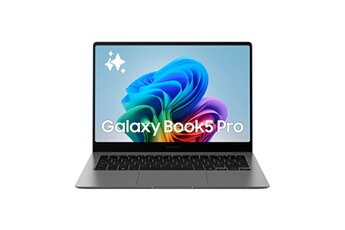 Galaxy Book5 Pro écran tactile 14'' 120Hz Copilot+PC Intel Core Ultra 5 16 Go RAM 512 Go SSD Gris Anthracite Bon état - Samsung reconditionné disponible sur Darty